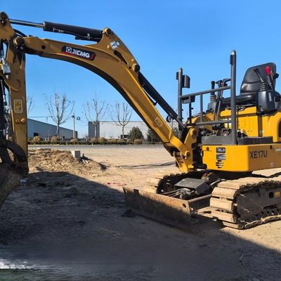 XCMG XE17U Mini Hidrolik Kazı Makinesi Maden İnşaatı için İkinci El