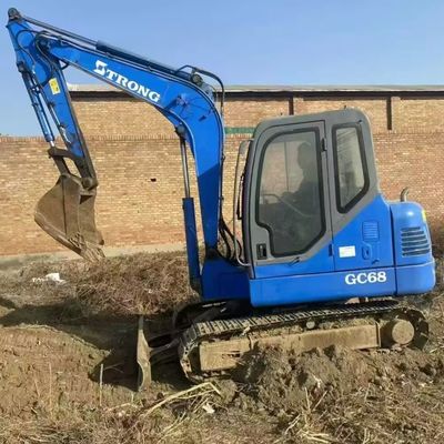 35.5kw Çaylak Kullanılmış İnşaat Makineleri İkinci El Ekskavatör TRONG GC68