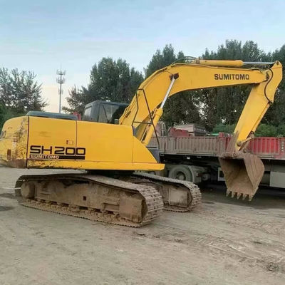 SUMITOMO SH200 Kullanılmış sürünen kazma makinesi 103kW Kazma ekipmanları Düşük tüketim