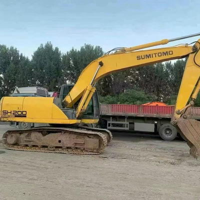 SUMITOMO SH200 Kullanılmış sürünen kazma makinesi 103kW Kazma ekipmanları Düşük tüketim