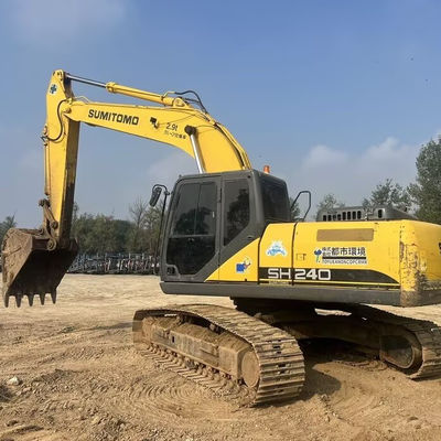 24600kg SUMITOMO SH240 Kullanılmış Kazıcı İkinci El İnşaat Ekskavatörü