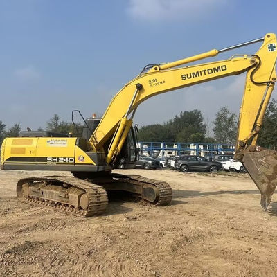 24600kg SUMITOMO SH240 Kullanılmış Kazıcı İkinci El İnşaat Ekskavatörü