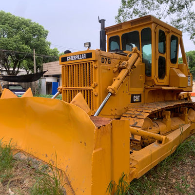 Madencilik İnşaat Kullanılmış Buldozer CAT D7G Hidrolik Kontrol 202hp