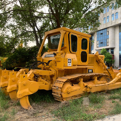 Dizel motoru kullanılmış tırtıl buldozerleri CAT D7G Dozer 150kW Ergonomik tasarım